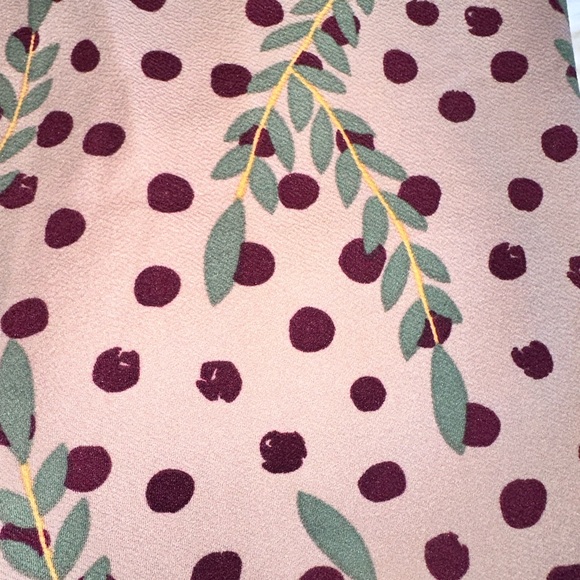 Lularoe XL mauve‎ with Olives Cassie pencil skirt.. very Tuscany vibe! NWT - Picture 3 of 6